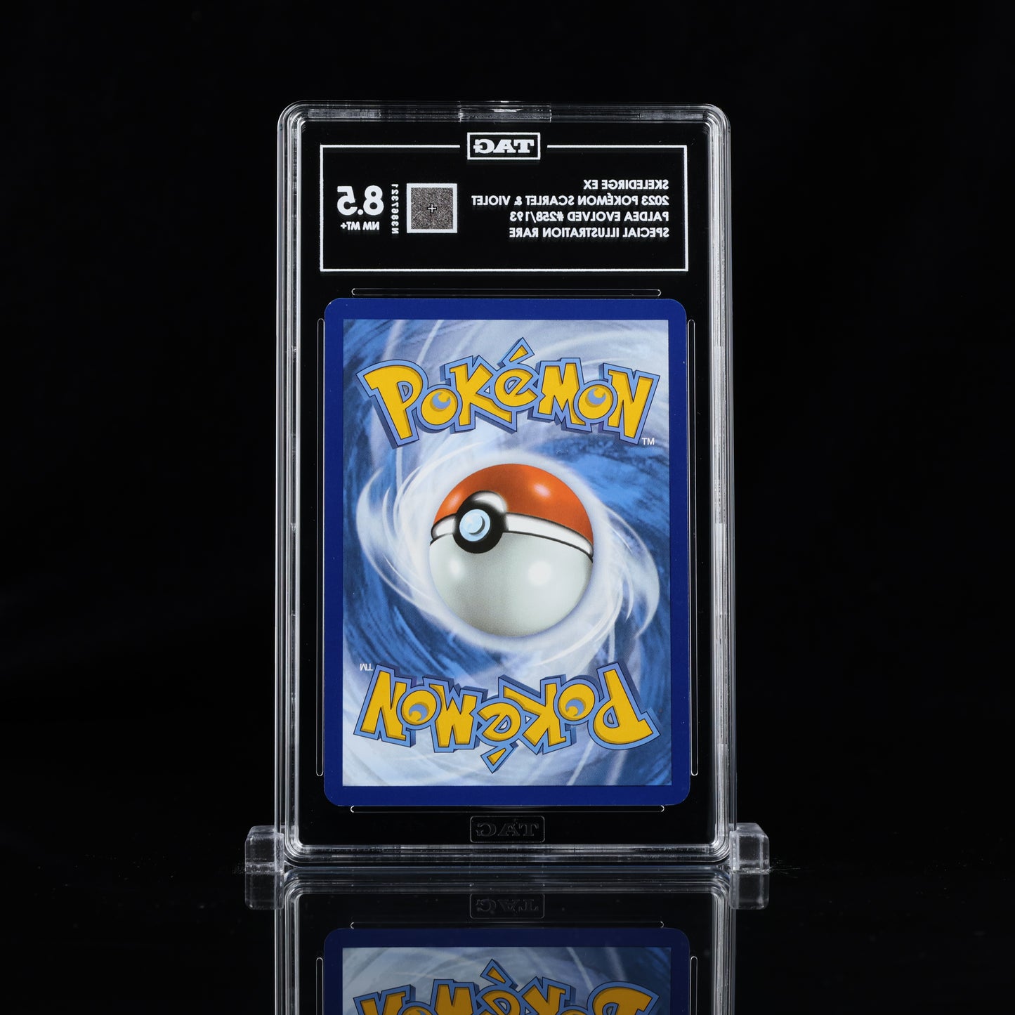 2023 Pokémon Scarlet & Violet #258/193 Skeledirge ex - TAG 8.5 NM MT+