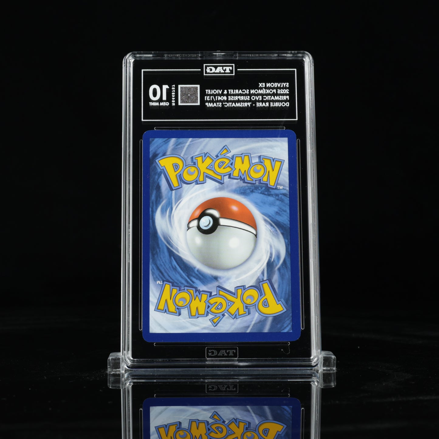 2025 Pokémon Scarlet & Violet Prismatic Evolutions Surprise Box 041/131 Sylveon ex Double Rare - "Prismatic Evolutions" Stamp - TAG GEM MINT 10