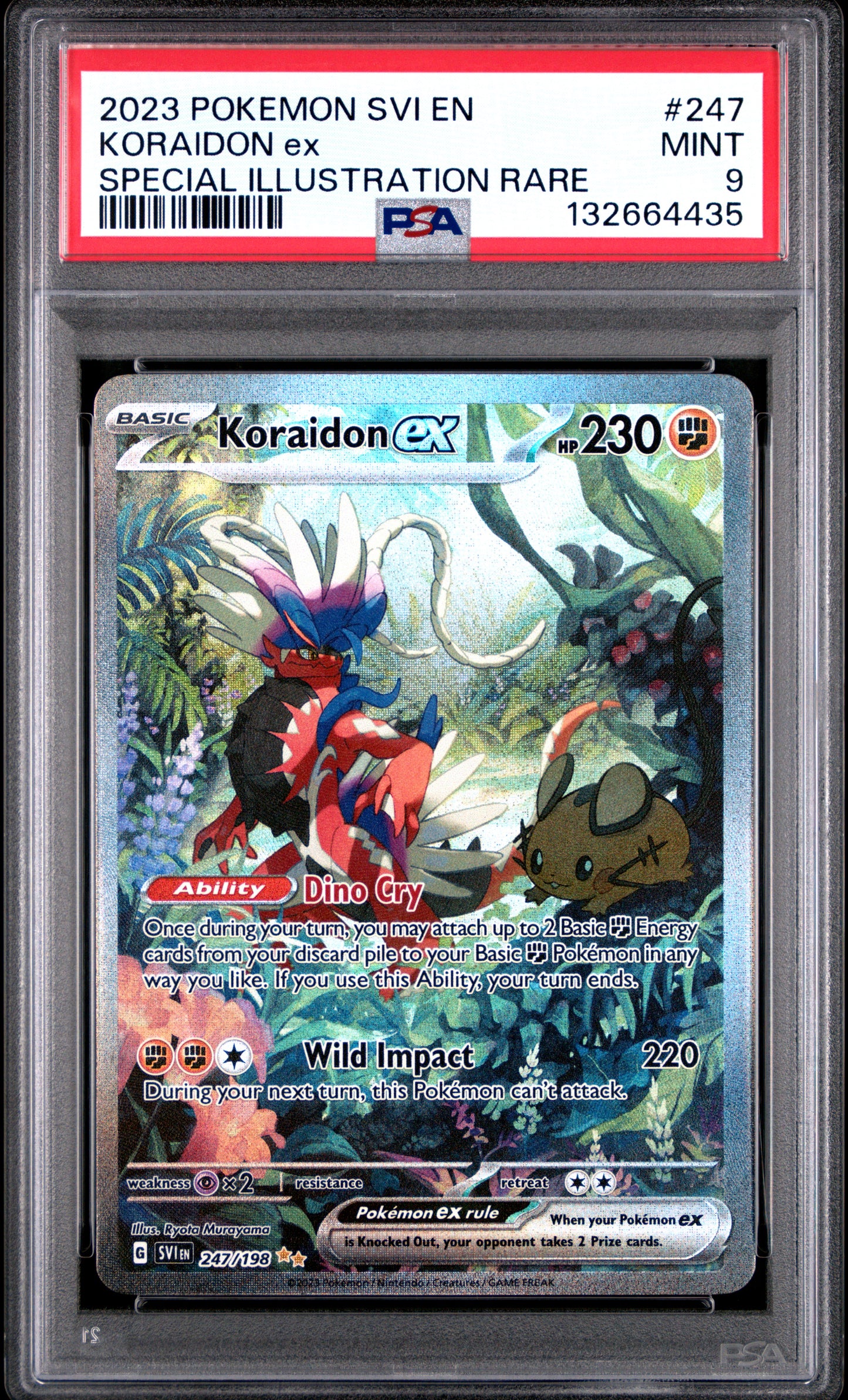 2023 POKEMON SVI EN-SCARLET & VIOLET 247 KORAIDON EX SPECIAL ILLUSTRATION RARE - PSA MINT 9