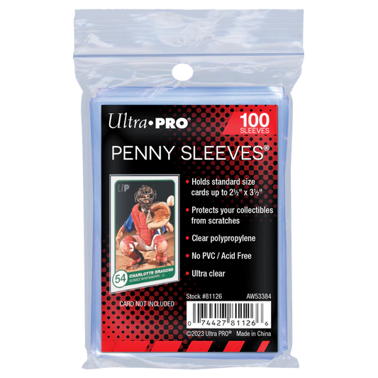 Ultra Pro - 100ct PENNY SLEEVES® 2.5" x 3.5" Soft Trading Card Protectors