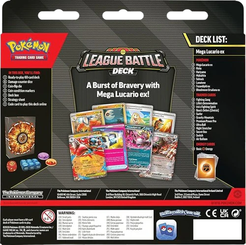 Pokémon TCG: Mega Lucario ex League Battle Deck