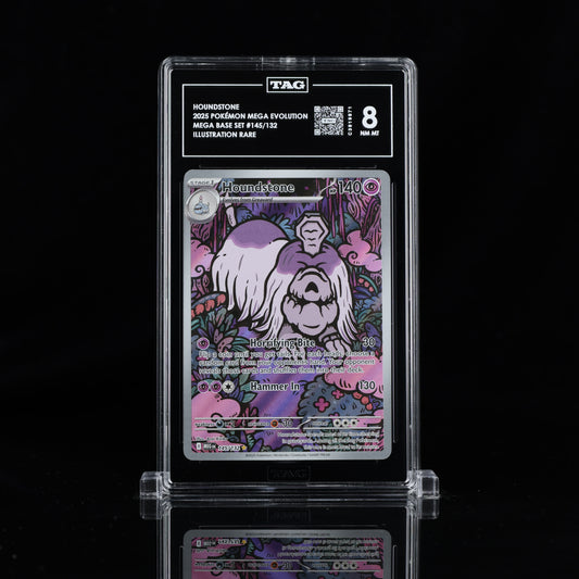2025 Pokémon Mega Evolution #145/132 Houndstone - TAG 8 NM MT
