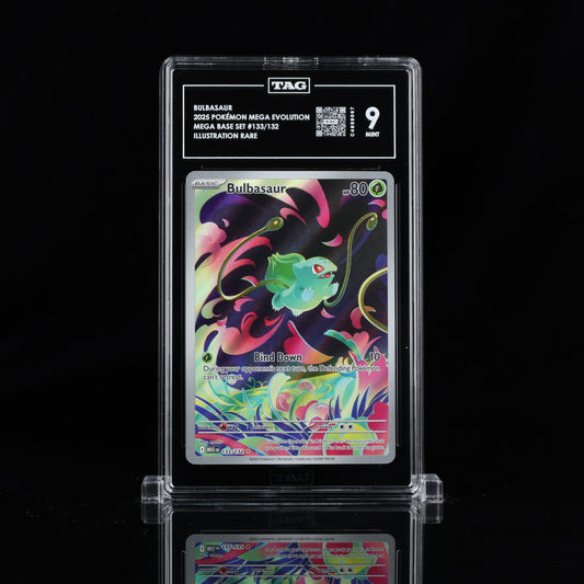 2025 Pokémon Mega Evolution #133/132 Bulbasaur - TAG 9 MINT