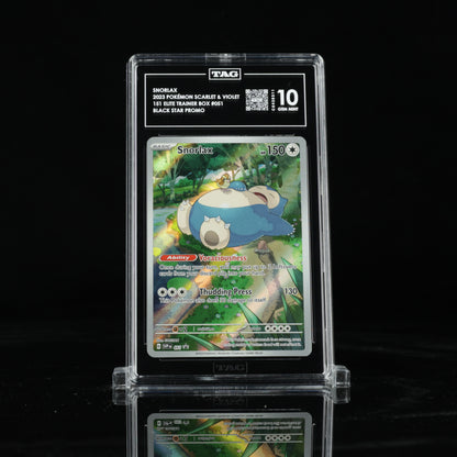 2023 Pokémon Scarlet & Violet Black Star Promos 151 Elite Trainer Box 051 Snorlax  - TAG GEM MINT 10