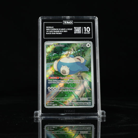 2023 Pokémon Scarlet & Violet Black Star Promos 151 Elite Trainer Box 051 Snorlax  - TAG GEM MINT 10