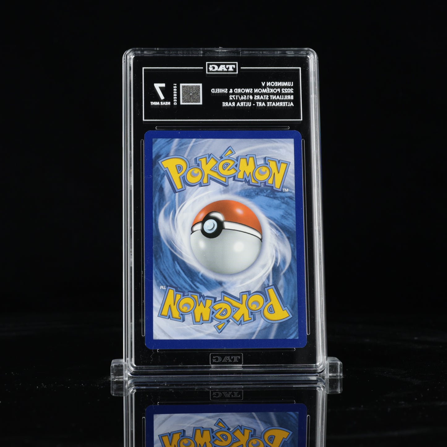 2022 Pokémon Sword & Shield Brilliant Stars 156/172 Lumineon V Full Art - Ultra Rare - TAG NEAR MINT 7