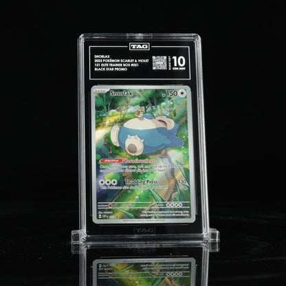 2023 Pokémon Scarlet & Violet Black Star Promos 151 Elite Trainer Box 051 Snorlax  - TAG GEM MINT 10