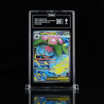 2025 Pokémon Mega Evolution #155/132 Mega Venusaur ex - TAG 9 MINT