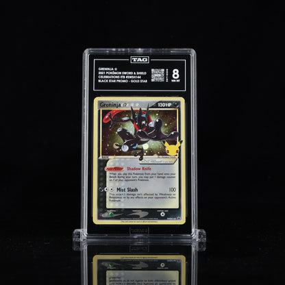 2021 Pokémon Sword & Shield Black Star Promos #SWSH144 Greninja ☆ - TAG 8 NM MT
