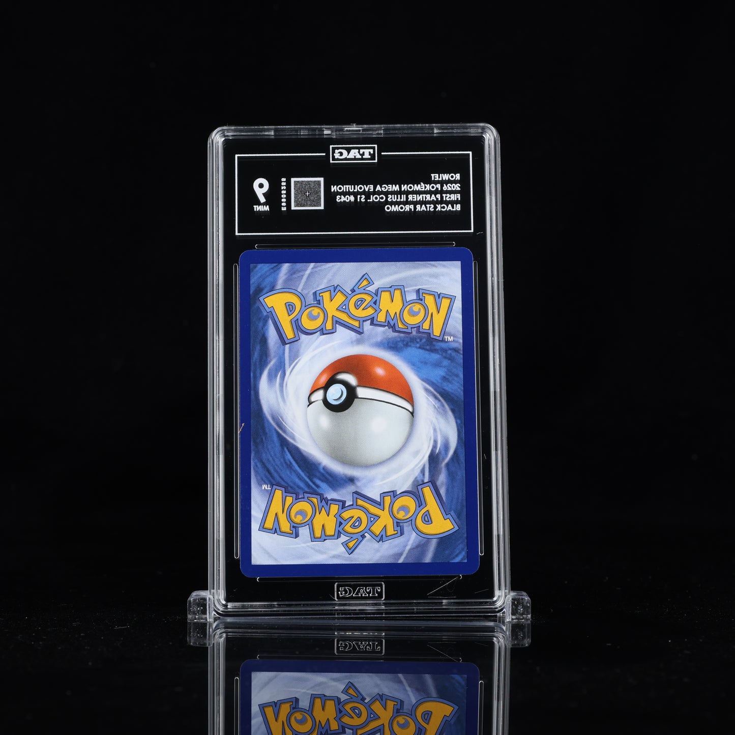 2026 Pokémon Mega Evolution Black Star Promos #043 Rowlet - TAG 9 MINT