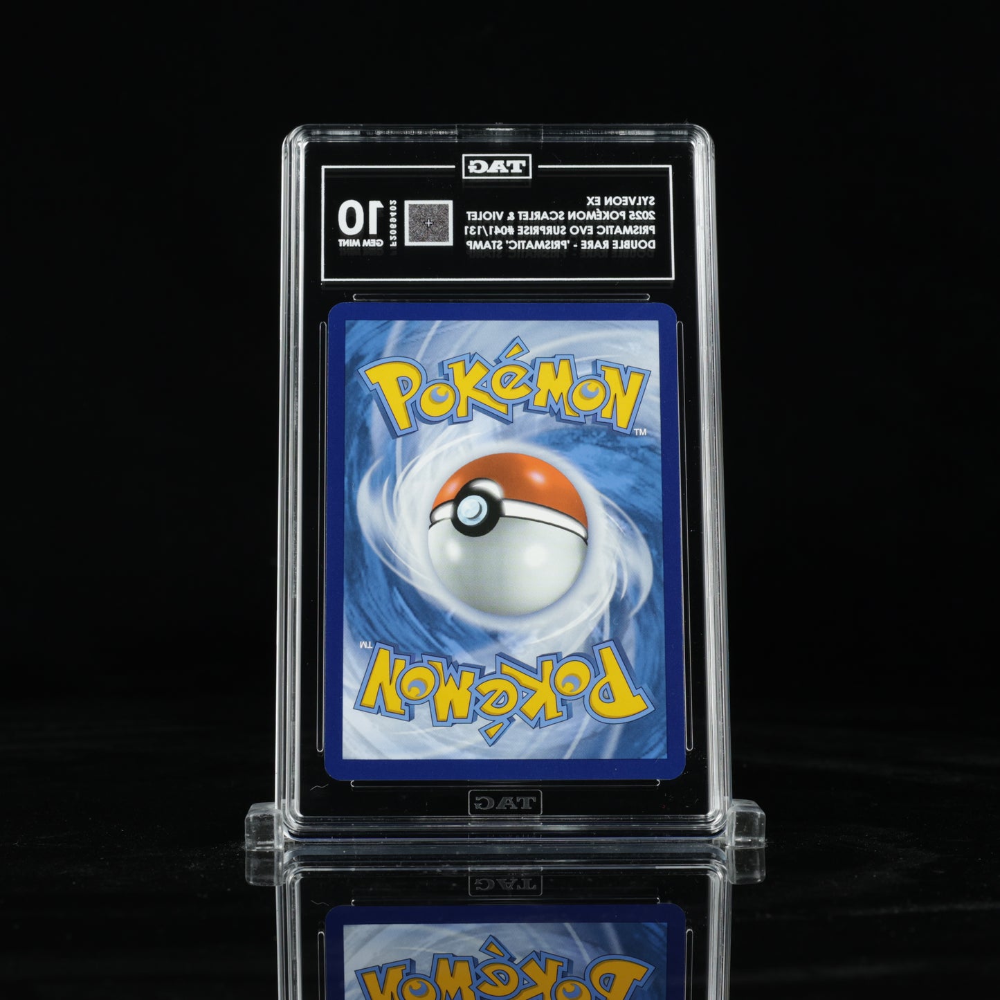 2025 Pokémon Scarlet & Violet Prismatic Evolutions Surprise Box 041/131 Sylveon ex Double Rare - "Prismatic Evolutions" Stamp - TAG GEM MINT 10