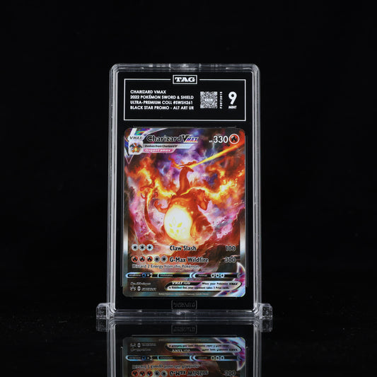 2022 Pokémon Sword & Shield Black Star Promos #SWSH261 Charizard VMAX - TAG 9 MINT