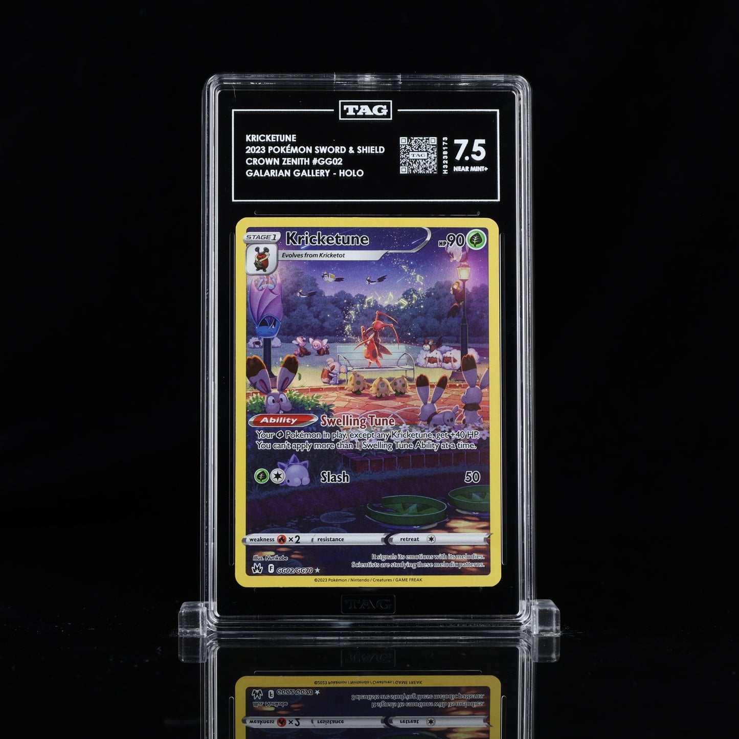 2023 Pokémon Sword & Shield #GG02 Kricketune - TAG 7.5 NEAR MINT+