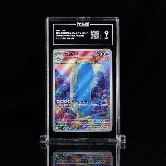 2025 Pokémon Scarlet & Violet #162/159 Wailord - TAG 9 MINT