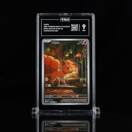 2025 Pokémon Mega Evolution #138/132 Vulpix - TAG 9 MINT