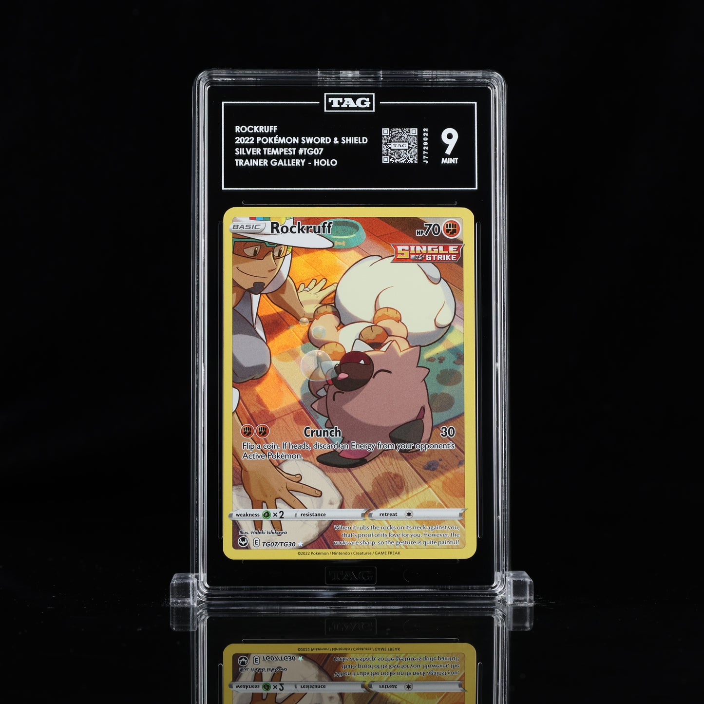 2022 Pokémon Sword & Shield #TG07 Rockruff - TAG 9 MINT