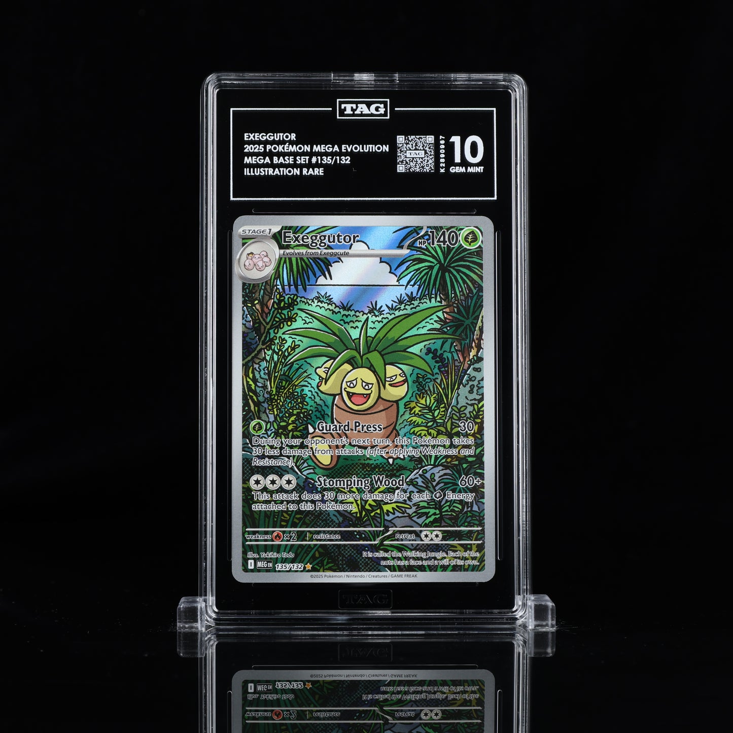 2025 Pokémon Mega Evolution #135/132 Exeggutor - TAG 10 GEM MINT
