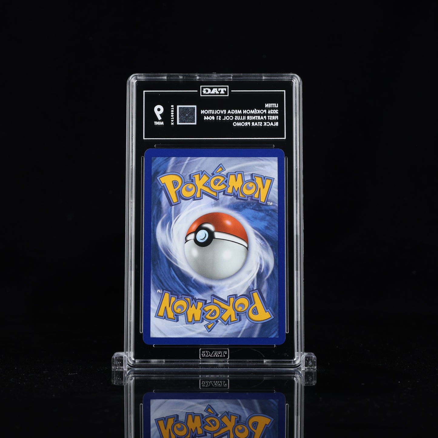 2026 Pokémon Mega Evolution Black Star Promos #044 Litten - TAG 9 MINT
