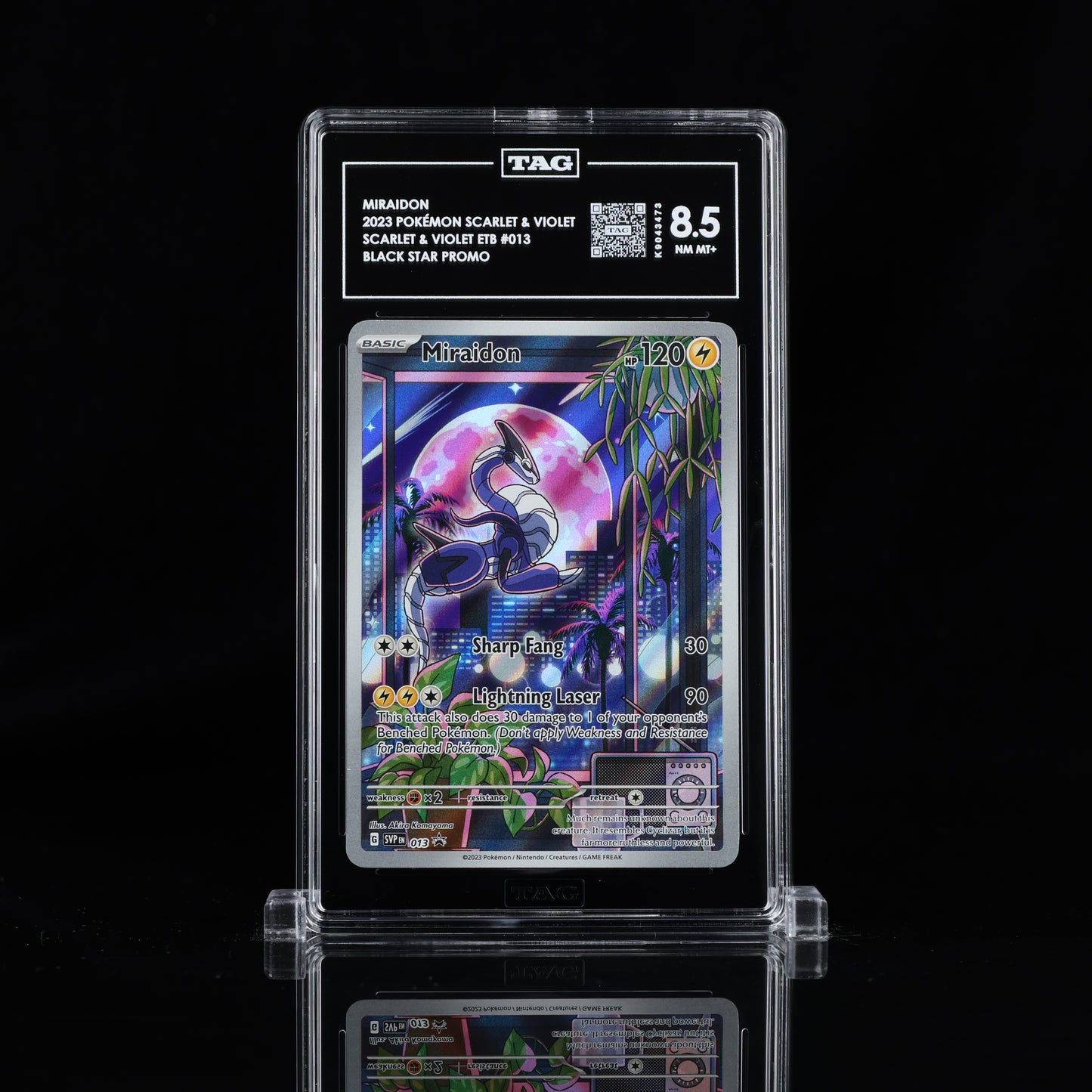 2023 Pokémon Scarlet & Violet Black Star Promos #013 Miraidon - TAG 8.5 NM MT+