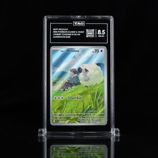 2025 Pokémon Scarlet & Violet #170/159 Hop's Wooloo - TAG 8.5 NM MT+