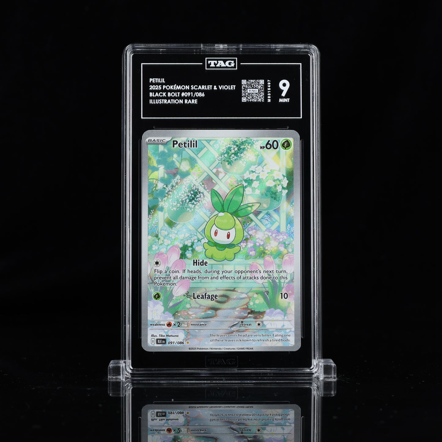 2025 Pokémon Scarlet & Violet #091/086 Petilil - TAG 9 MINT