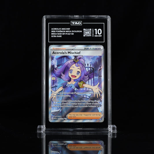 2025 Pokémon Mega Evolution #165/132 Acerola's Mischief - TAG 10 GEM MINT