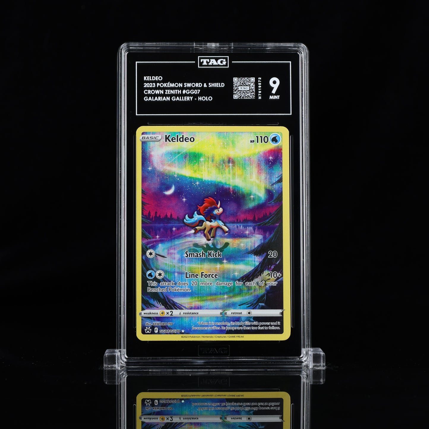 2023 Pokémon Sword & Shield #GG07 Keldeo - TAG 9 MINT