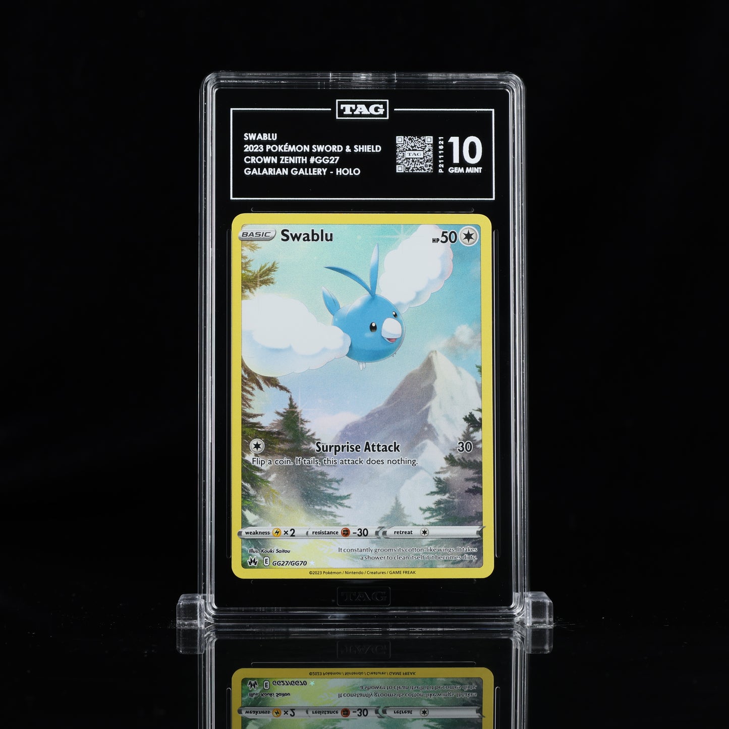 2023 Pokémon Sword & Shield #GG27 Swablu - TAG 10 GEM MINT