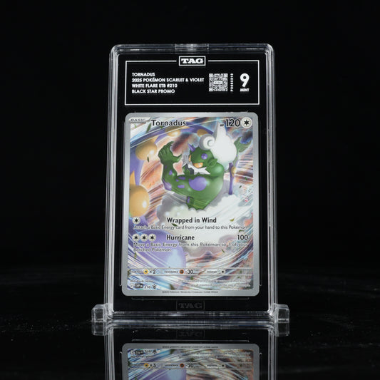 2025 Pokémon Scarlet & Violet Black Star Promos White Flare Elite Trainer Box 210 Tornadus Holo - TAG MINT 9