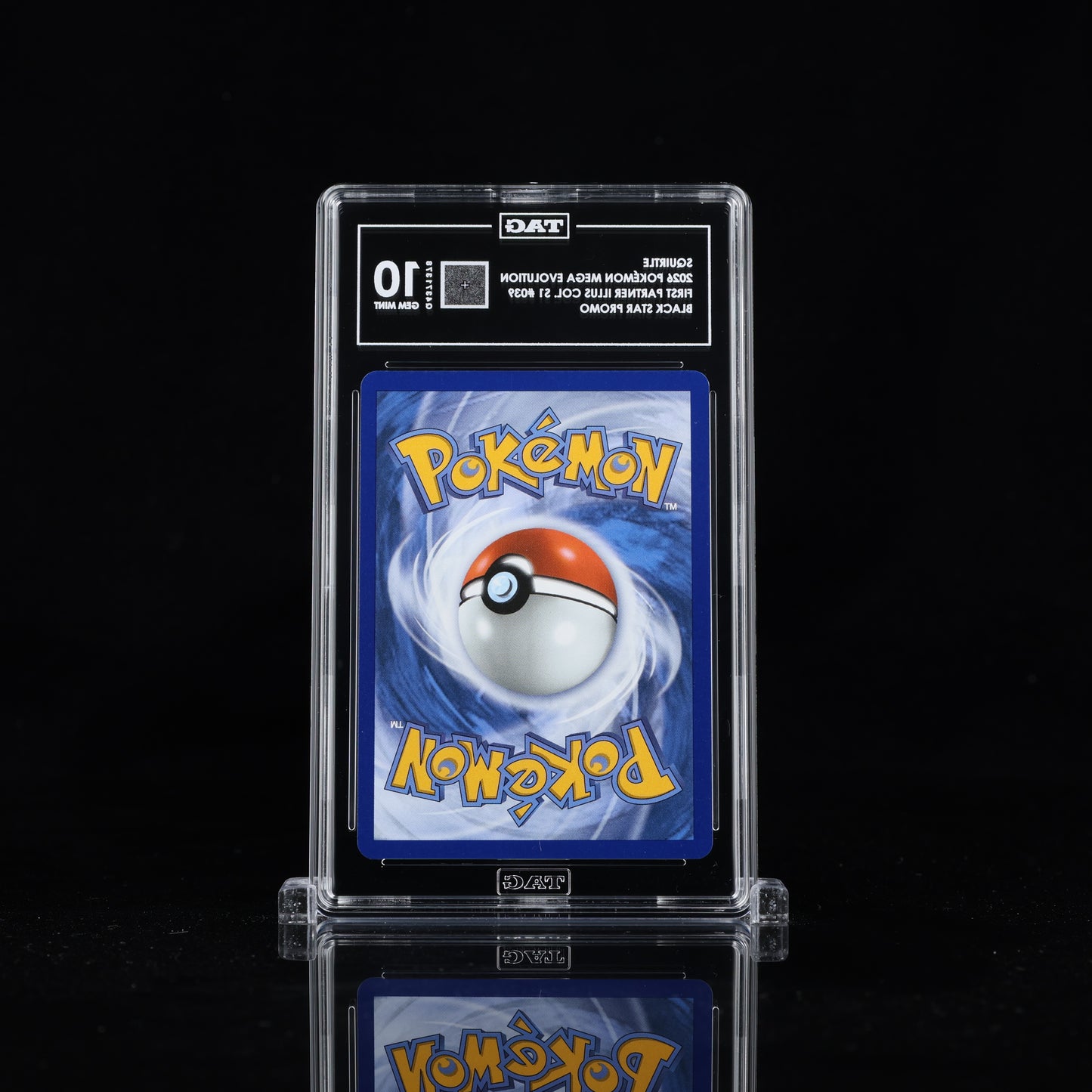 2026 Pokémon Mega Evolution Black Star Promos #039 Squirtle - TAG 10 GEM MINT