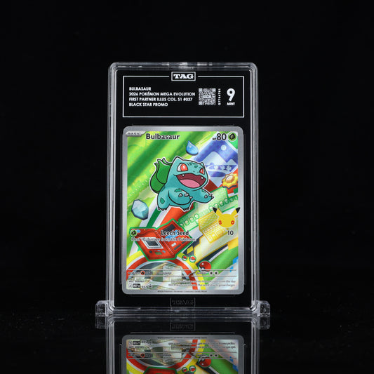 2026 Pokémon Mega Evolution Black Star Promos #037 Bulbasaur - TAG 9 MINT