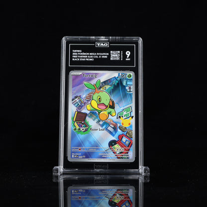 2026 Pokémon Mega Evolution Black Star Promos #040 Turtwig - TAG 9 MINT