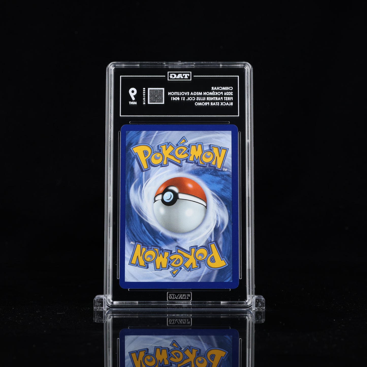 2026 Pokémon Mega Evolution Black Star Promos #041 Chimchar - TAG 9 MINT