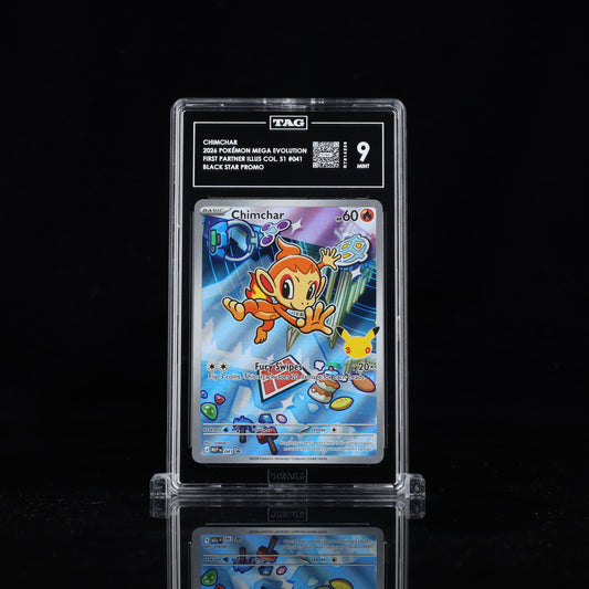 2026 Pokémon Mega Evolution Black Star Promos #041 Chimchar - TAG 9 MINT