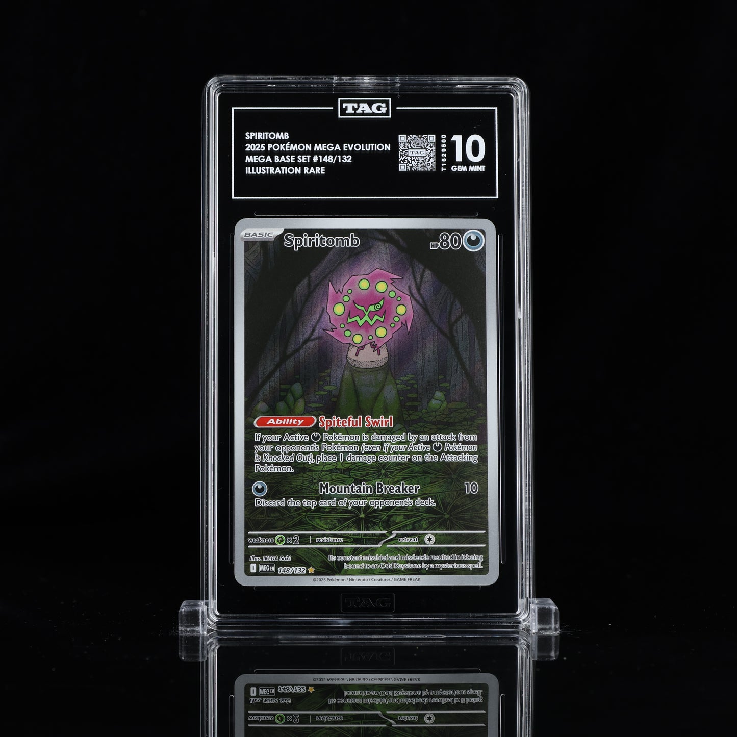 2025 Pokémon Mega Evolution #148/132 Spiritomb - TAG 10 GEM MINT