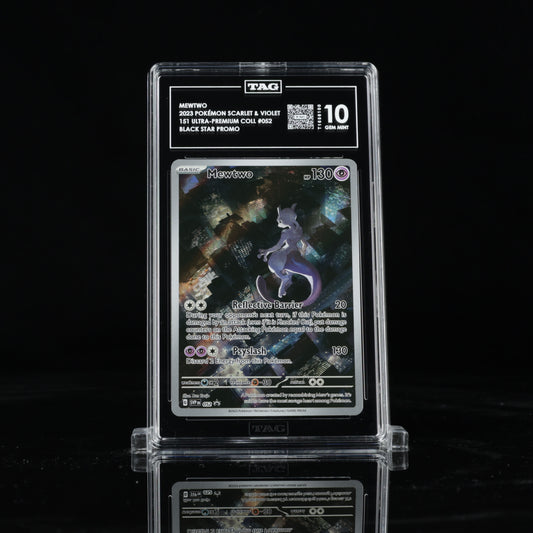 2023 Pokémon Scarlet & Violet Black Star Promos 151 Ultra-Premium Collection 052 Mewtwo  - TAG GEM MINT 10