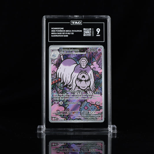 2025 Pokémon Mega Evolution #145/132 Houndstone - TAG 9 MINT