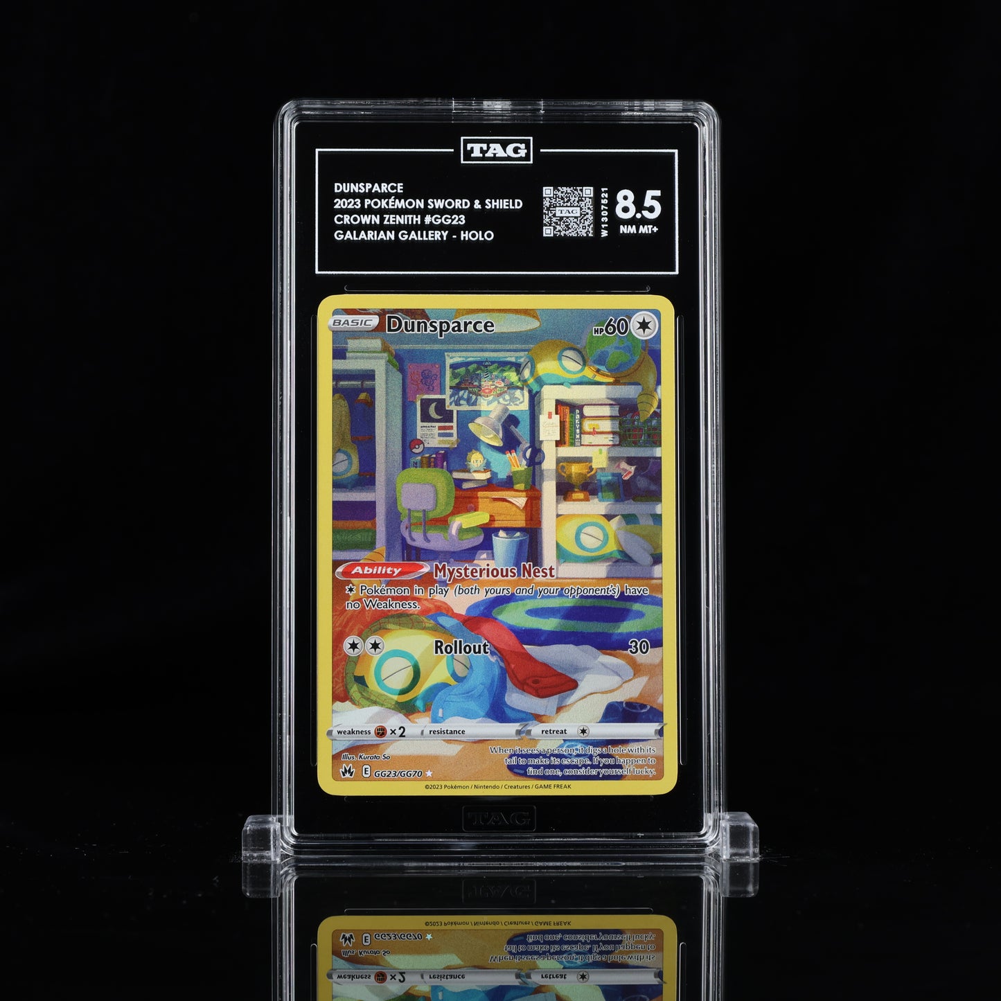 2023 Pokémon Sword & Shield #GG23 Dunsparce - TAG 8.5 NM MT+