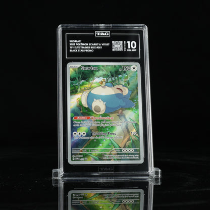 2023 Pokémon Scarlet & Violet Black Star Promos 151 Elite Trainer Box 051 Snorlax  - TAG GEM MINT 10