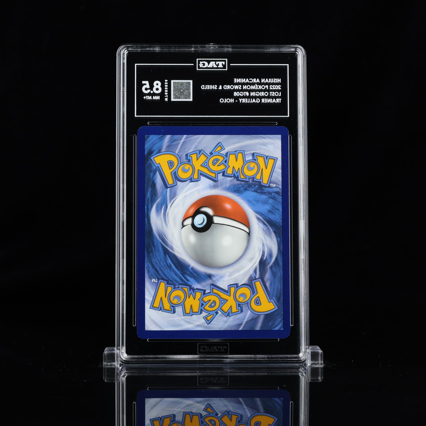 2022 Pokémon Sword & Shield #TG08 Hisuian Arcanine - TAG 8.5 NM MT+