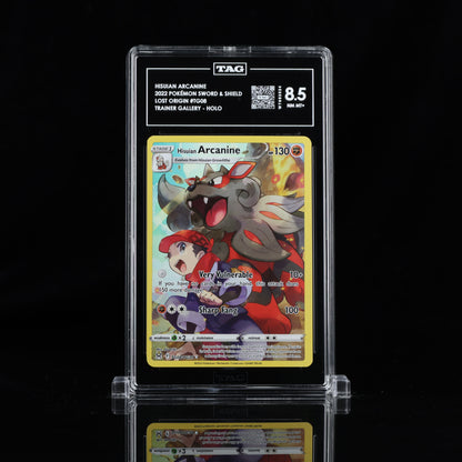 2022 Pokémon Sword & Shield #TG08 Hisuian Arcanine - TAG 8.5 NM MT+