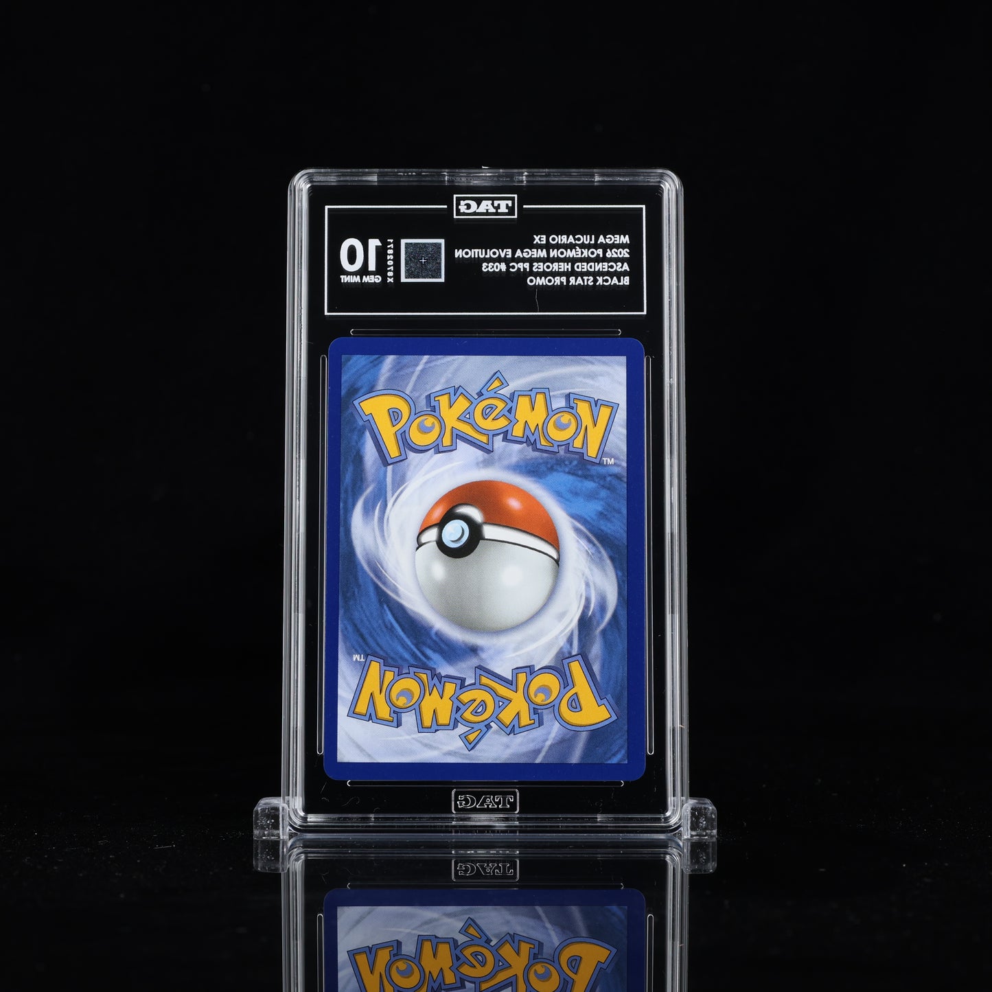 2026 Pokémon Mega Evolution Black Star Promos #033 Mega Lucario ex - TAG 10 GEM MINT