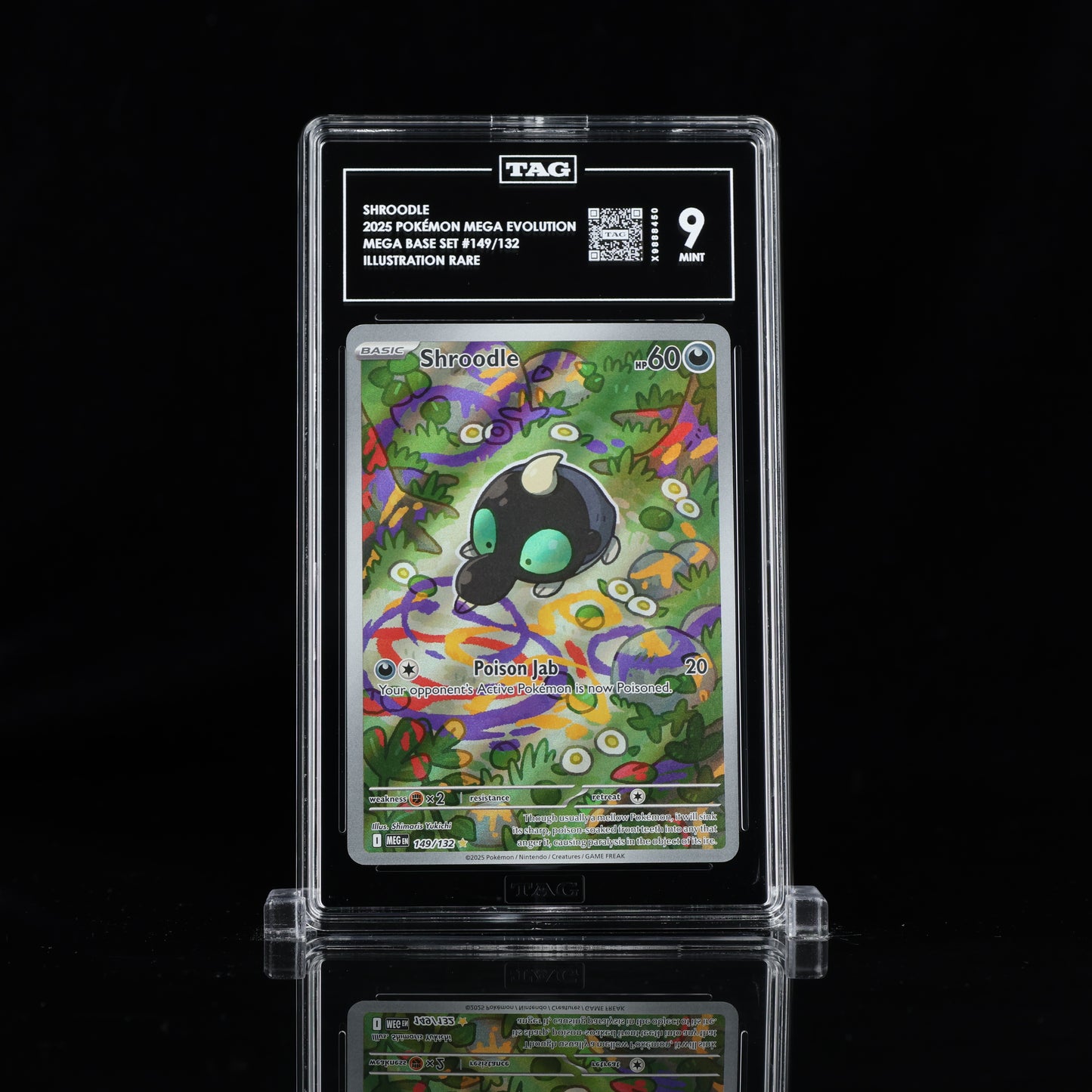 2025 Pokémon Mega Evolution #149/132 Shroodle - TAG 9 MINT