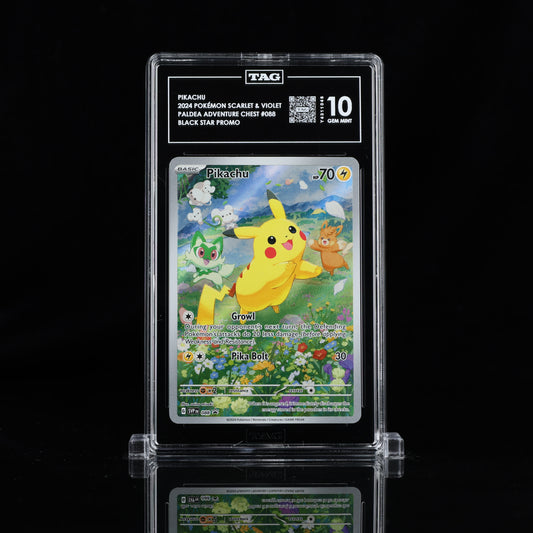2024 Pokémon Scarlet & Violet Black Star Promos #088 Pikachu - TAG 10 GEM MINT