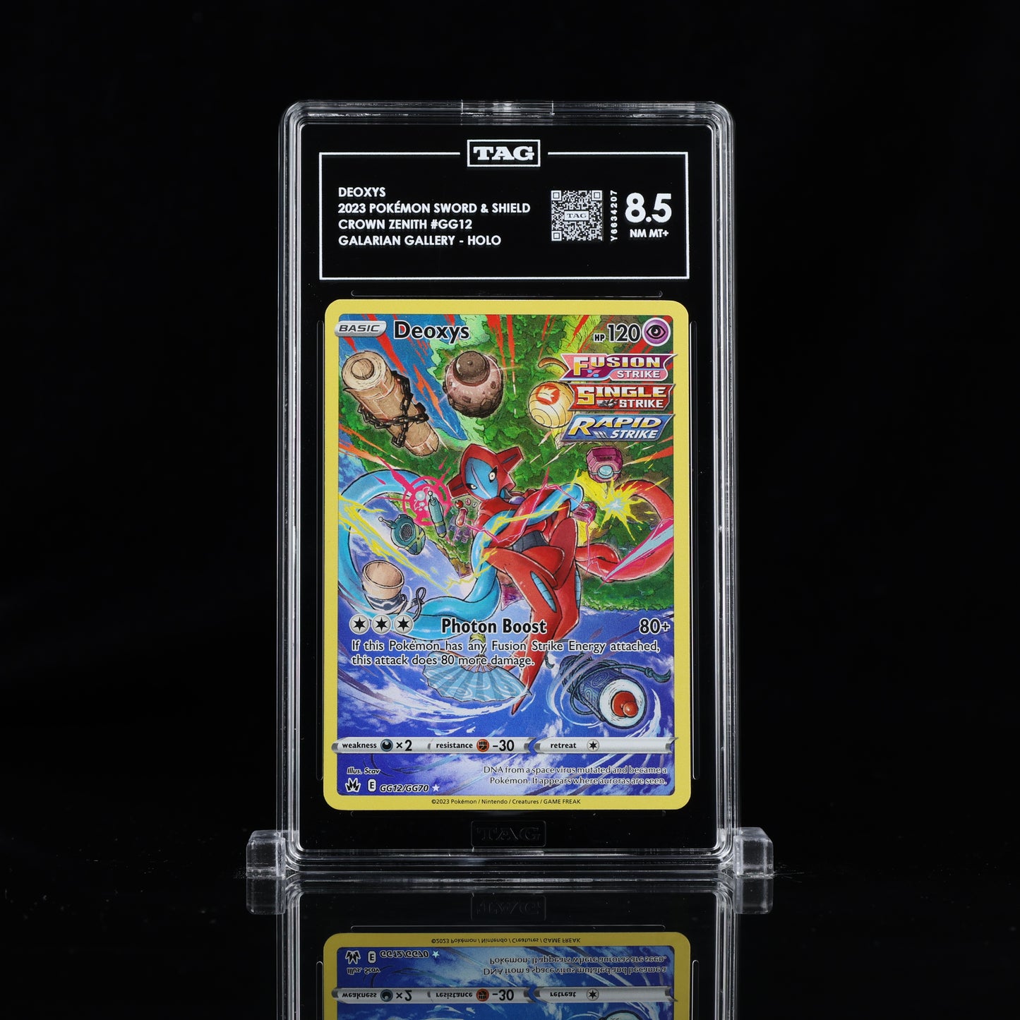 2023 Pokémon Sword & Shield #GG12 Deoxys - TAG 8.5 NM MT+