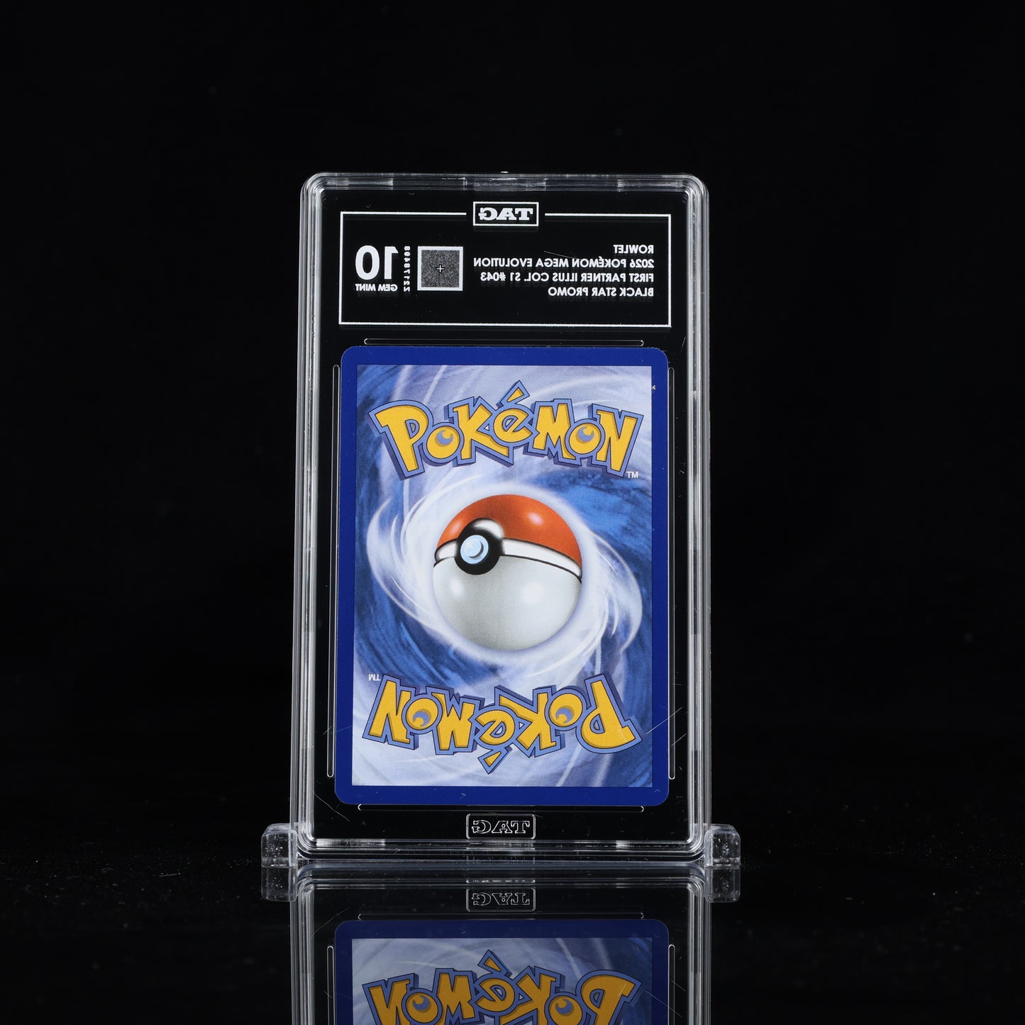 2026 Pokémon Mega Evolution Black Star Promos #043 Rowlet - TAG 10 GEM MINT