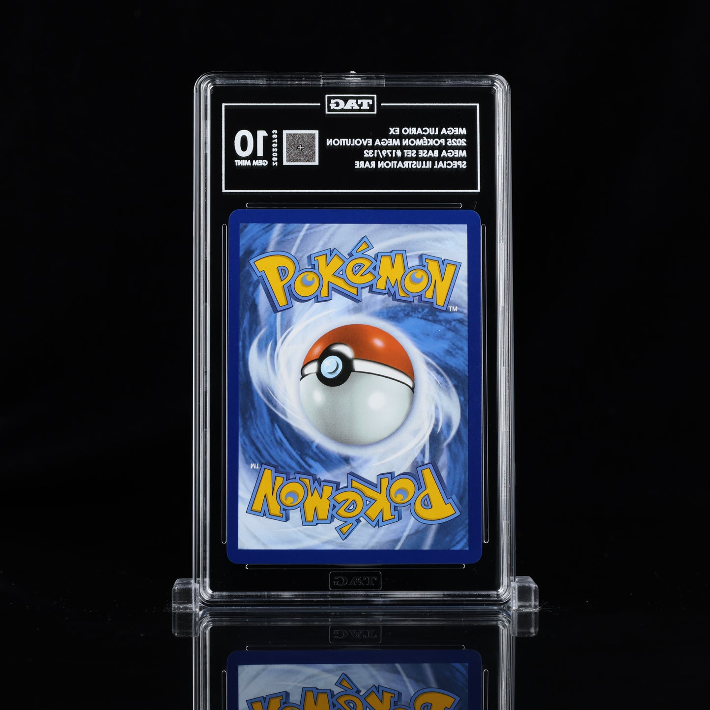 2025 Pokémon Mega Evolution #179/132 Mega Lucario ex - TAG 10 GEM MINT